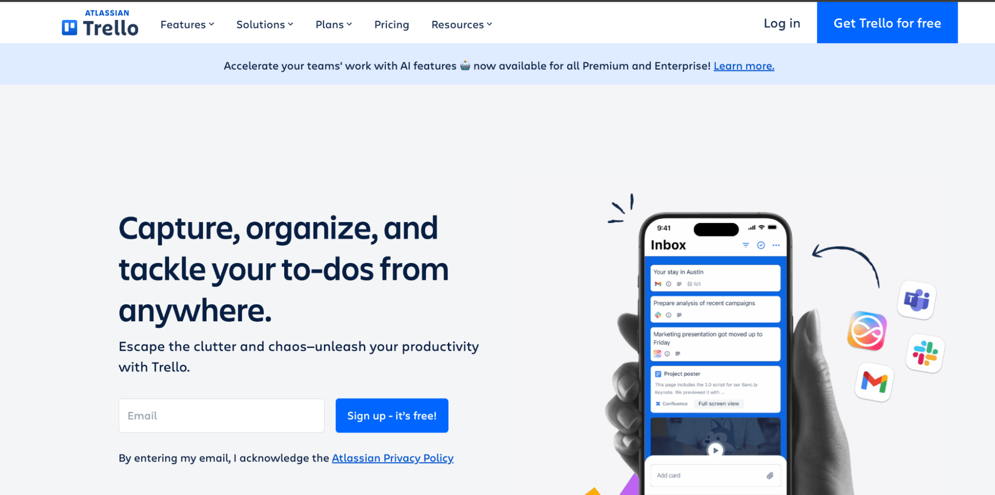 Trello dashboard displaying task cards and to-do lists used for organizing content marketing projects and workflows.
