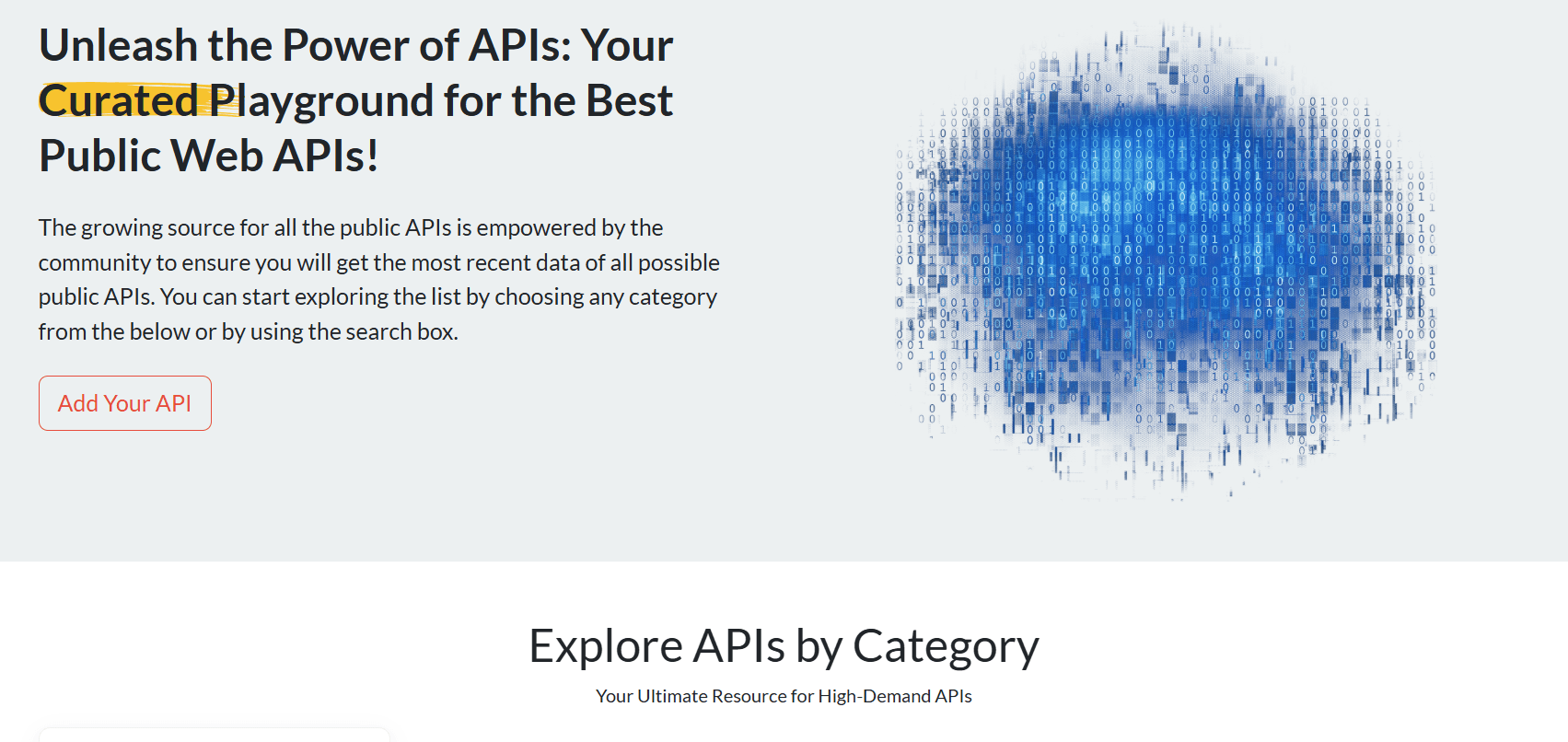 APIsList directory showcasing public APIs for data integration